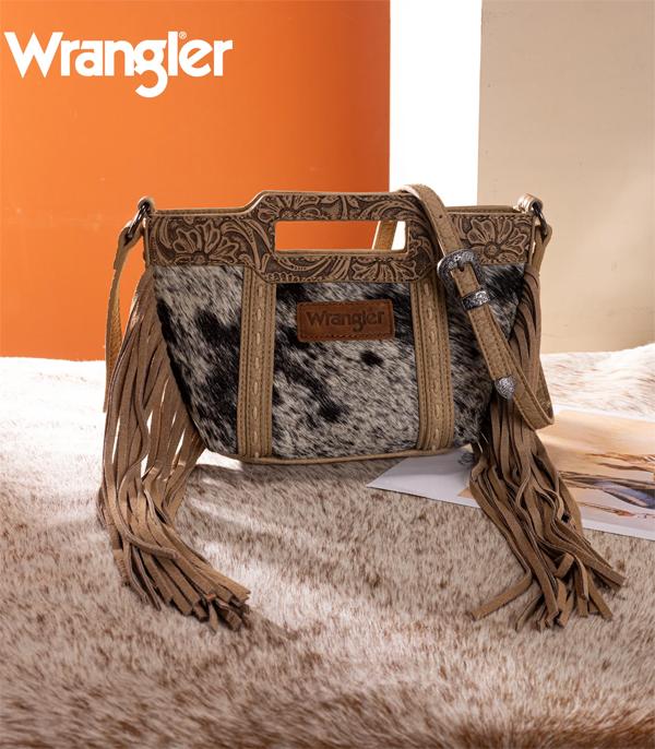 New Arrival :: Wholesale Wrangler Cowhide Fringe Crossbody Bag